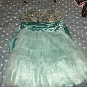 Turquoise semi formal dress